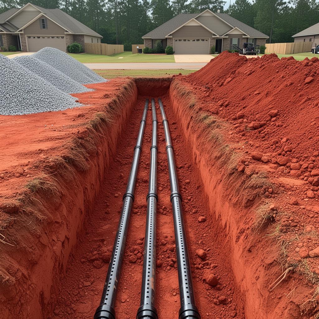 Drainfield install